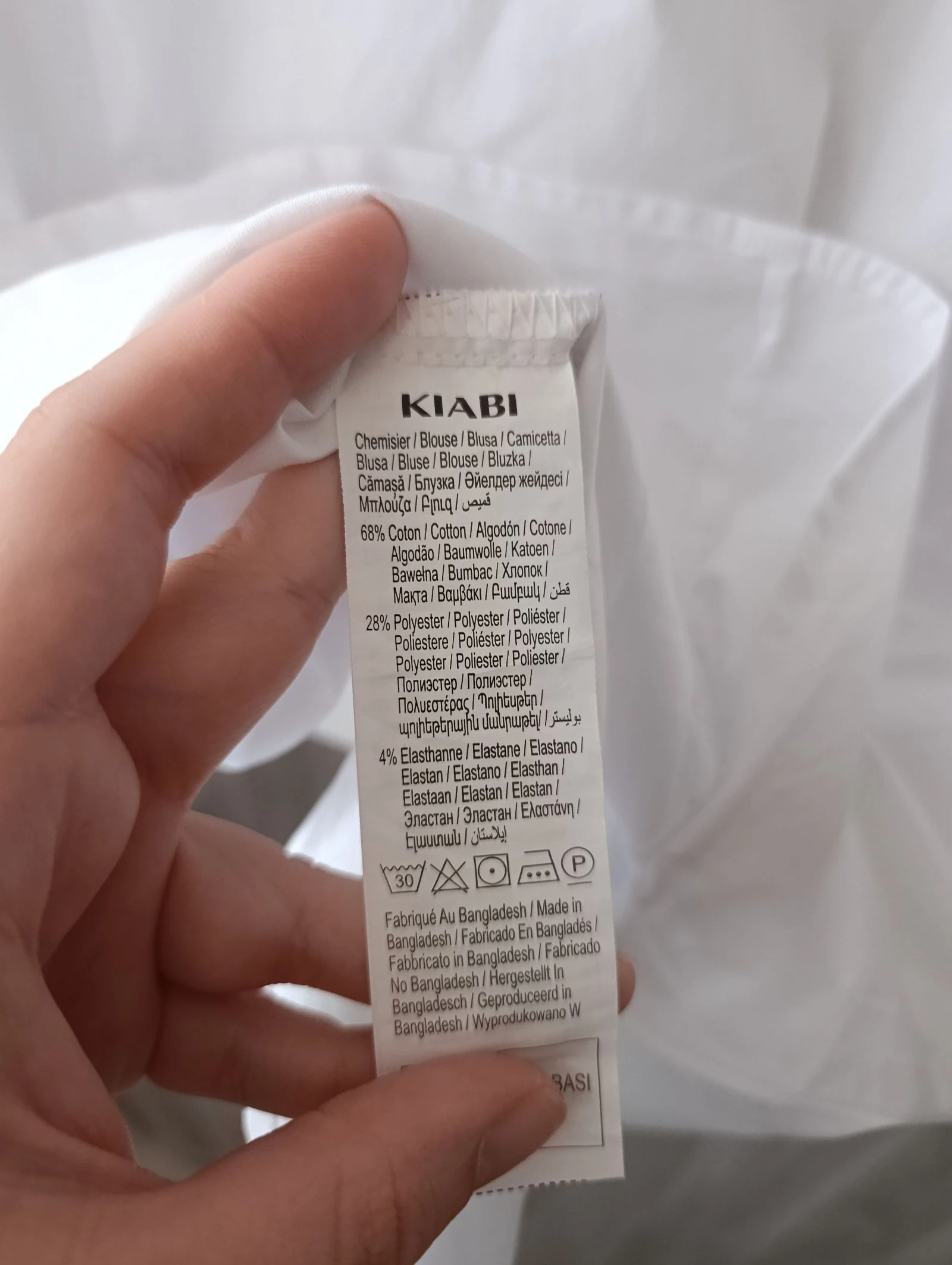 Kiabi brand white shirt in size 42 - XL – photo 4
